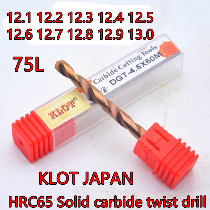 12.1-13.0mm-75mm 1pcs Ϻ KLOT HRC65 ܴ ʰ ƮƮ 帱  HRC65  